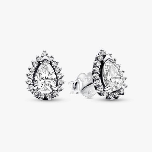925 Sterling Silver Teardrop Stud Earrings 52$